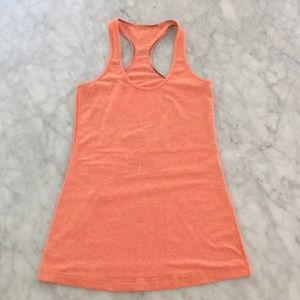 Lululemon Orange Feathered Racerback Tank. 6